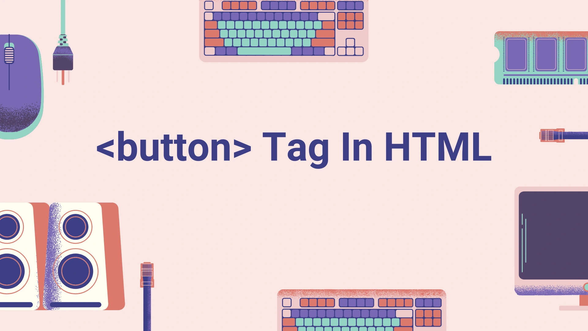 تصویر مقاله آموزش تگ button در html
